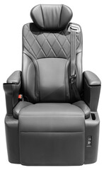 Obraz premium Front view black reclining seat