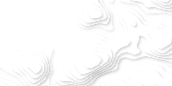 Vector abstract Topography map crave white and black wave doodle line topo map diagram relief line grid topo mountain background. geometric Line topography map contour background.