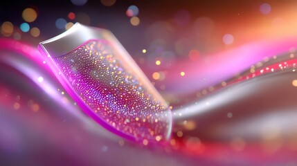 Abstract digital art with a vibrant swirl of colors and sparkling lights. A captivating display of motion, light, and texture perfect for creative projects and backgrounds.