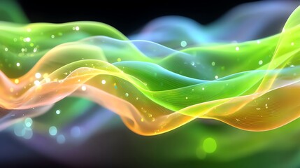 Vivid abstract waves in gradient colors create a dynamic, flowing visual. Ideal for backgrounds or design projects, showcasing creativity and energy in a vibrant display.