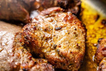 Juicy Grilled Pork Steak With Spices