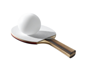 Ping Pong Ball with Minimal Sports Props Transparent Background.