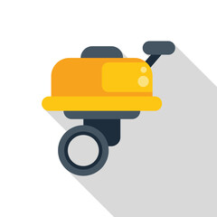 Vibrating plate compactor for construction and building work with long shadow