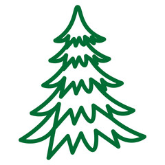Christmas Pine Tree Line