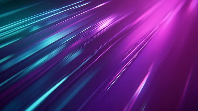 Abstract background showing glowing stripes creating a dynamic pattern, symbolizing data transfer, modern technology, and fast paced digital communication with a cyberpunk aesthetic