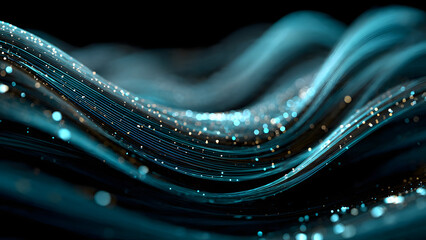 Digital Flow: An abstract rendering of a network of interconnected data streams, evoking a sense of technological complexity and the flow of information. 