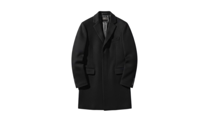 Black leather jacket on a hanger, an elegant garment of clothing for a stylish businessman