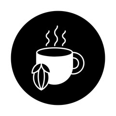 Hot cocoa mug with steam