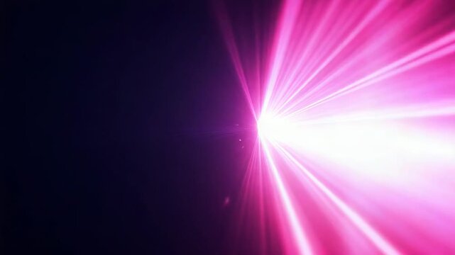 Bright fuchsia light rays traveling at speed, creating an abstract and dynamic visual representing technology, energy, data transfer, and future innovation