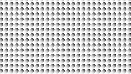 Abstract seamless pattern of stippled black and white rounded shapes on