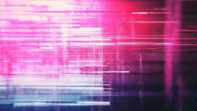 Abstract digital background depicting a futuristic data flow with chaotic pixel fragmentation, creating a vibrant glitch effect and presenting complex information structures
