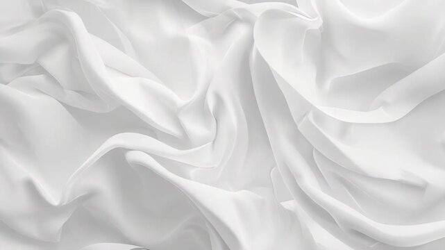 Video A detailed shot of white fabric texture