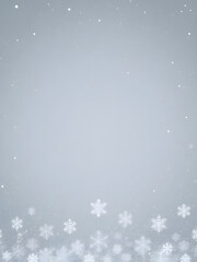 Snowflake Winter Background: Elegant and Peaceful Snowfall Scene