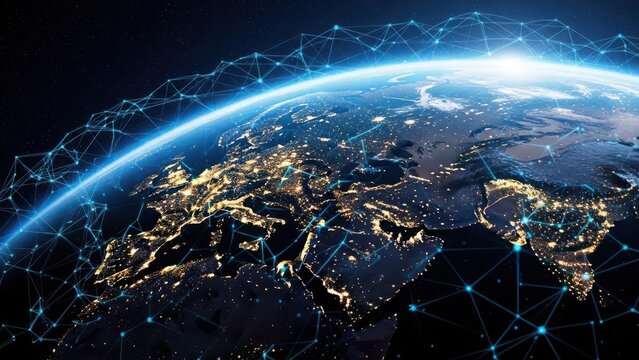 Global network connectivity at night