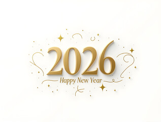Professional Happy New Year 2026 Corporate Gold Banner Design