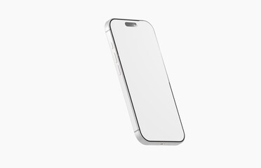 Clean, isolated smartphone mockup. Perfect for showcasing apps, websites, or design concepts with a modern aest