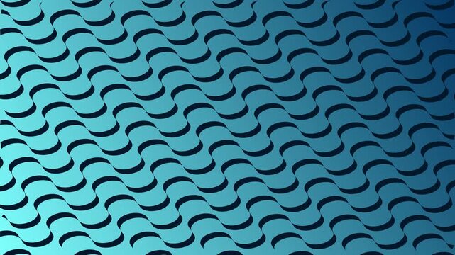 Abstract Seamless Blue Wavy Pattern Background