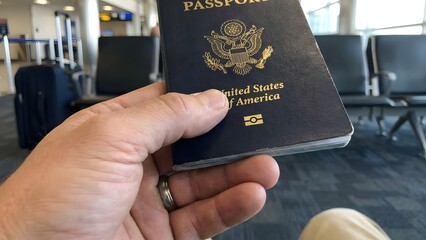 Traveling with a United States Passport at Airport.