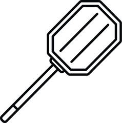 Classic style barbecue spatula icon representing a kitchen tool for turning items during cooking