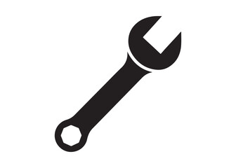 wrench logo silhouette vector, tools vector wrench logo silhouette, automotive wrench tool logo vector, wrenches automotive service and repair tool logo silhouettes vector on white background