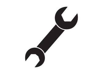 wrench logo silhouette vector, tools vector wrench logo silhouette, automotive wrench tool logo vector, wrenches automotive service and repair tool logo silhouettes vector on white background
