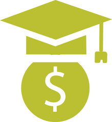 dollar sign on white background