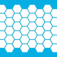 Abstract hexagon honeycomb background design. beehive with hexagon grid cells on color background.