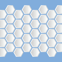 Abstract hexagon honeycomb background design. beehive with hexagon grid cells on color background.