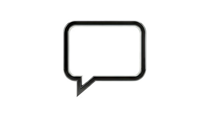 Naklejka premium Speech Bubble Icon on White Background