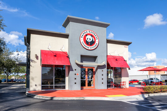 Panda Express Chinese kitchen fast food restaurant in Tampa, United States