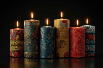 stunning kwanzaa candles kinara display celebration