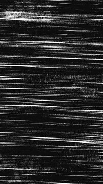 Animated background of hand-drawn black lines in pencil on scuffed paper, vertical dynamic background for advertising