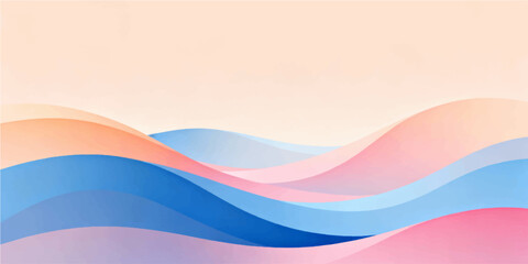 Abstract colorful wave vector illustration background with curve lines and light shape pattern for web design template or business wallpaper art