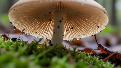 mushroom in the grass