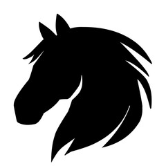 horse head silhouette icon