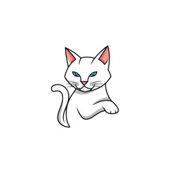 Fierce Wolf Head Wearing Golden Crown, Symbolizing Power and Royalty in a Cartoonish Illustration Style.