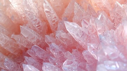 Abstract closeup of raw pink meat texture with fresh ice crystals on a white background isolated like a mineral steak