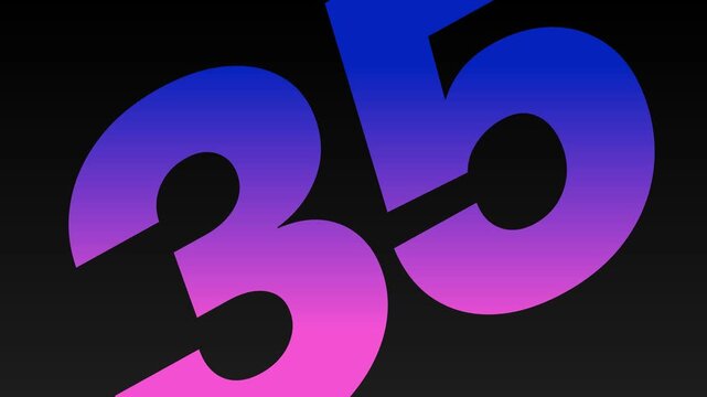 40 Seconds Countdown Clock Animation Loop V6