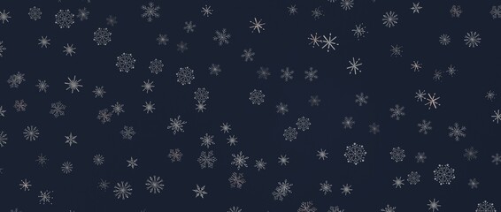 Abstract Christmas background with falling snowflakes. Festive winter design for wallpaper, fabric,...