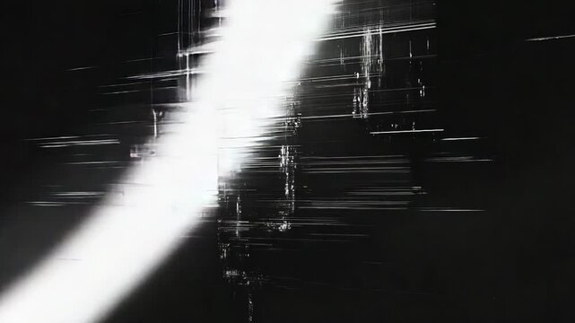 Abstract digital data lines creating a network grid pattern across a dark background, representing technology, cyberspace, hacking, and connection failure with a futuristic static grunge texture