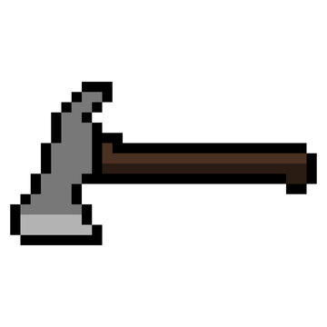 Pixel Art Tomahawk or Axe Sprite