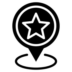 Navigation Star Icon Element For Design