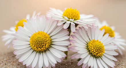 Obraz premium Desert Daisies at Sunset