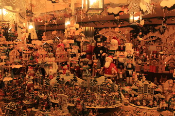 Traditional stall in german Christmas market