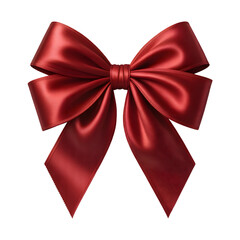 Premium Red Christmas Ribbon Bow with Satin Texture
