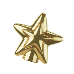 Premium Gold Christmas Star Tree Topper Decoration