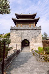 Obraz premium Gubei Water Town stone gate tower in China
