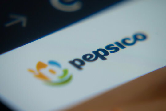 Dhaka, Bangladesh- 02 Dec 2025: A Close-up of a laptop screen is displaying the Pepsico web interface in a browser.