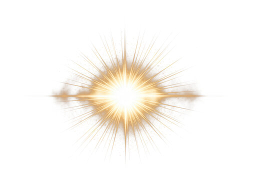 Lens flare light burst for cinematic title cards and product reveal ads featuring a radiant starburst flash in deep space to highlight announcements and app splash screens for award show promos