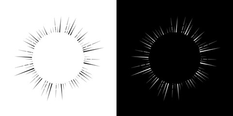 Dynamic abstract spiral sound wave rhythm lines. Circular spiral sound wave rhythm of lines. Circular futuristic abstract lines, black and white background.	